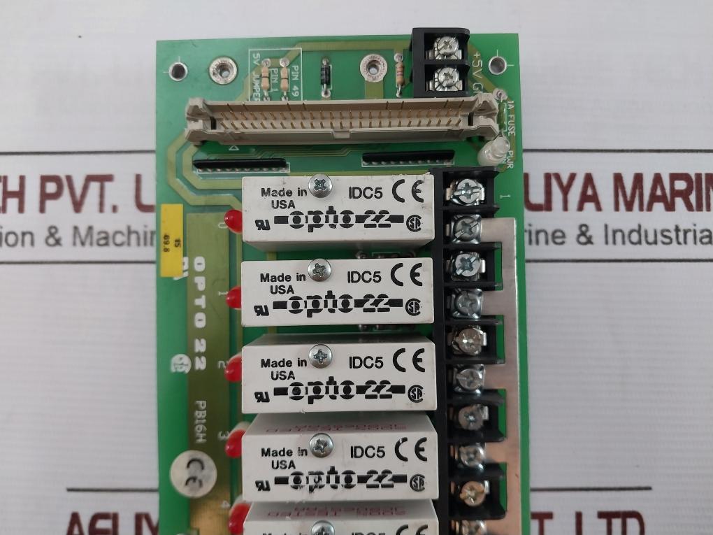 Opto 22 Pb16H 16-channel Rack With Header Connector Idc5 94V-0