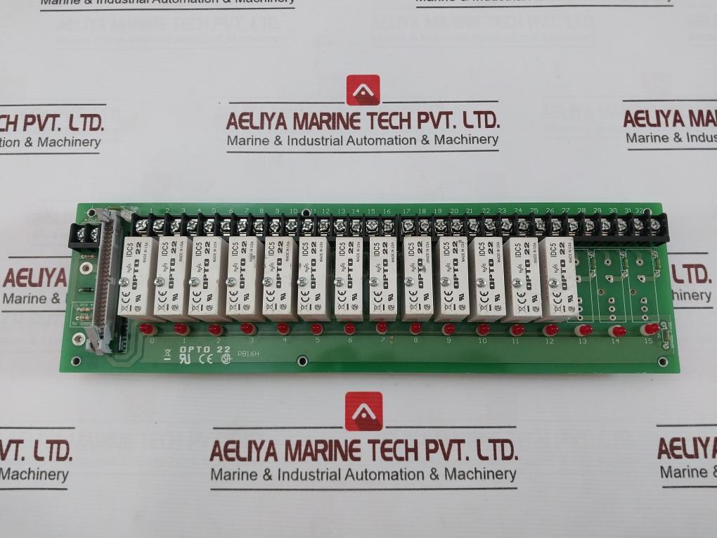 Opto 22 Pb16H 16-channel Rack With Header Connector Idc5 94V-0 001820E