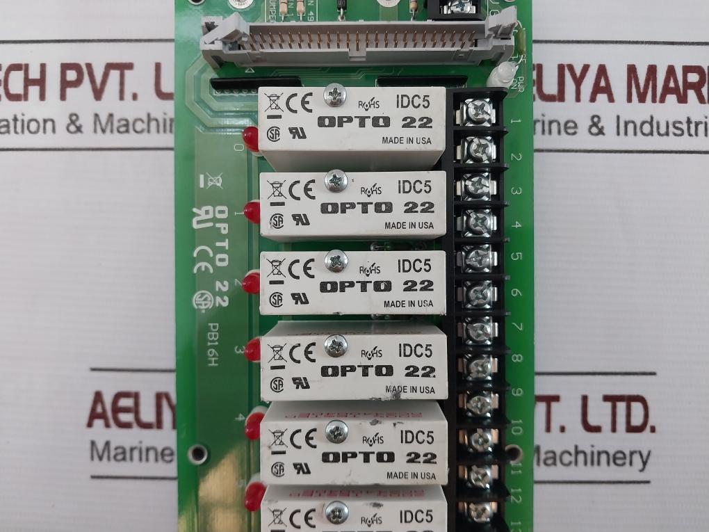 Opto 22 Pb16H 16-channel Rack With Header Connector Idc5 94V-0 001820E