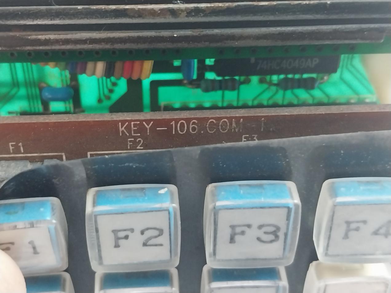 Optrex Key-106.Com-1 Keyboard And Display Unit 74Hc4049Ap