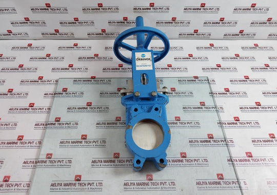 Orbinox Ex04 Knife Gate Valve Dn100 With Handwheel Actuator Gjl250