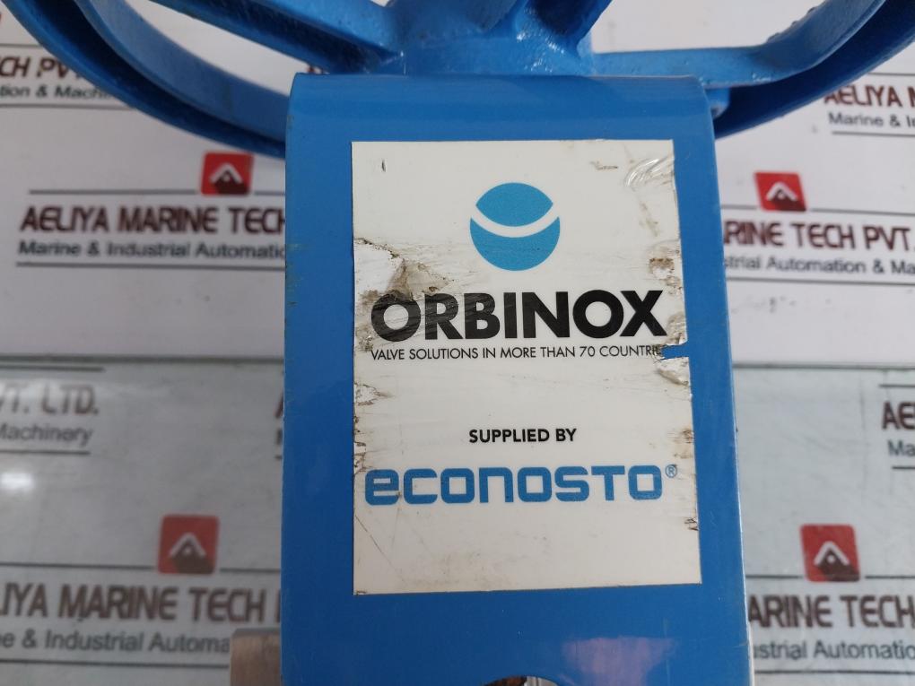 Orbinox Ex04 Knife Gate Valve Dn100 With Handwheel Actuator Gjl250