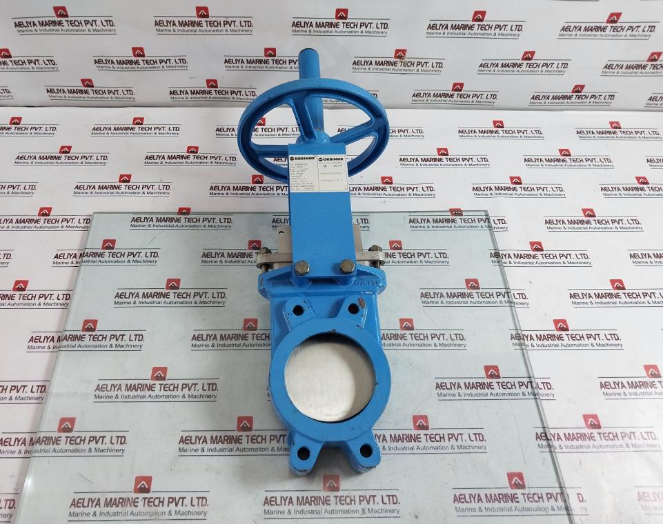 Orbinox Ex04 Knife Gate Valve Dn100 With Handwheel Actuator Gjl250