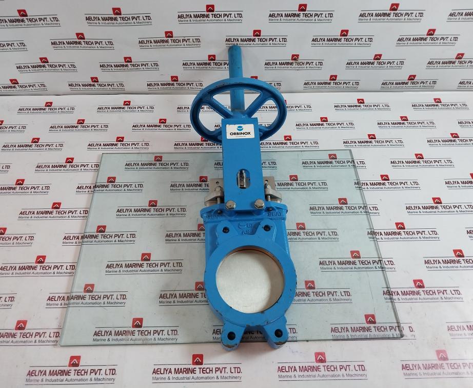 Orbinox Ex04 Knife Gate Valve Dn125 With Handwheel Actuator Gjl250