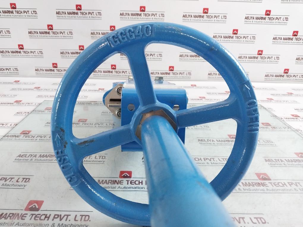 Orbinox Ex04 Knife Gate Valve Dn125 With Handwheel Actuator Gjl250