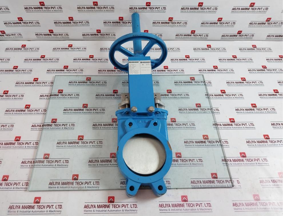 Orbinox Ex04 Knife Gate Valve Dn125 With Handwheel Actuator Gjl250