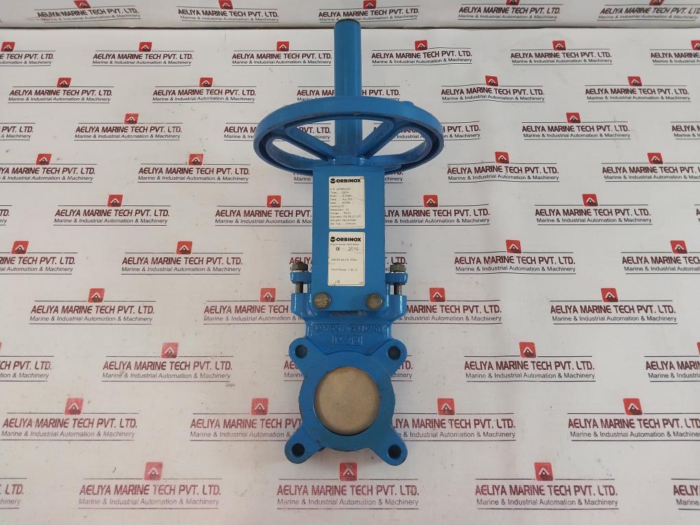 Orbinox Ex04 Knife Gate Valve Dn65 Pn10 Handwheel Actuator