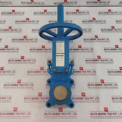 Orbinox Ex04 Knife Gate Valve Dn65 Pn10 Handwheel Actuator