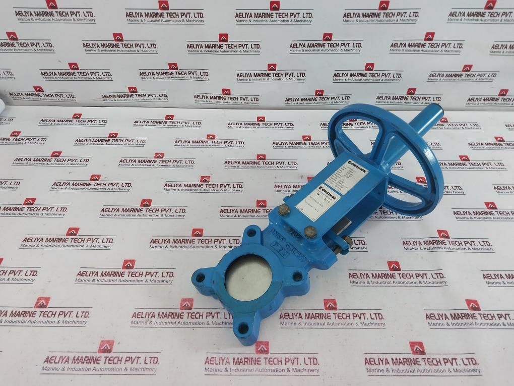 Orbinox Ex04 Knife Gate Valve Dn65 Pn10 Handwheel Actuator