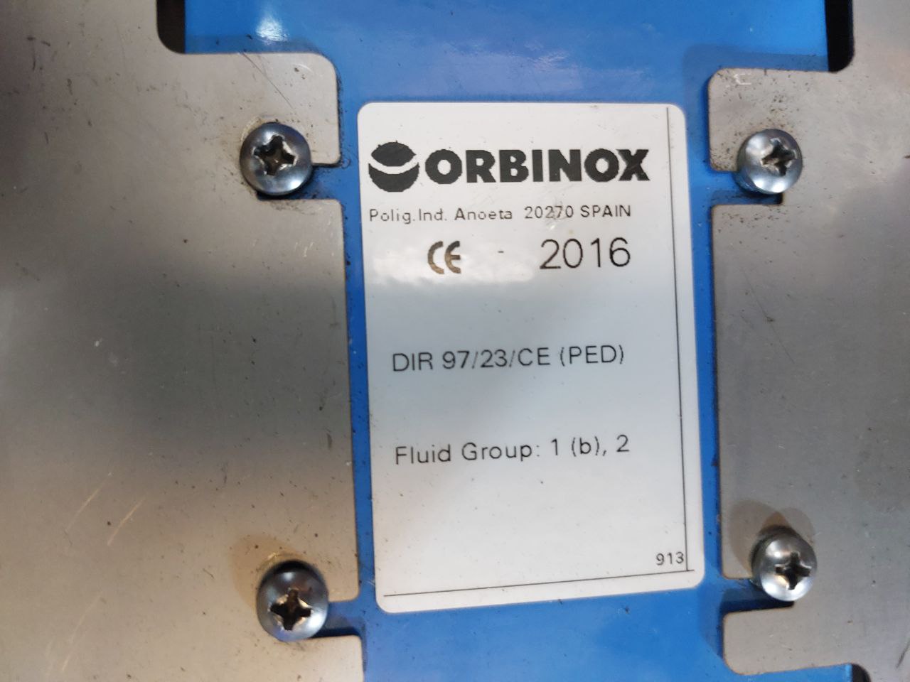 Orbinox Ex04 Knife Gate Valve Gjl250 Pn10 Dn125