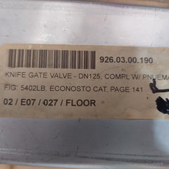 Orbinox Ex04 Knife Gate Valve Gjl250 Pn10 Dn125