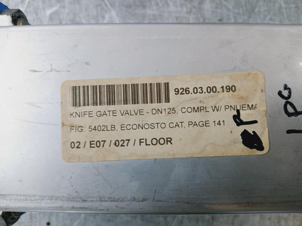 Orbinox Ex04 Knife Gate Valve Gjl250 Pn10 Dn125