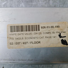 Orbinox Ex04 Knife Gate Valve Gjl250 Pn10 Dn125