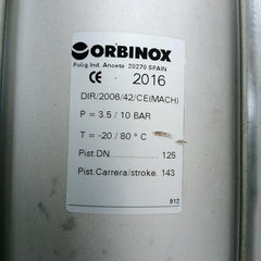 Orbinox Ex04 Knife Gate Valve Gjl250 Pn10 Dn125