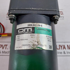 Oriental Motor 200V 50/60Hz Reversible Motor With Gear Head 5Rk40Gn-c
