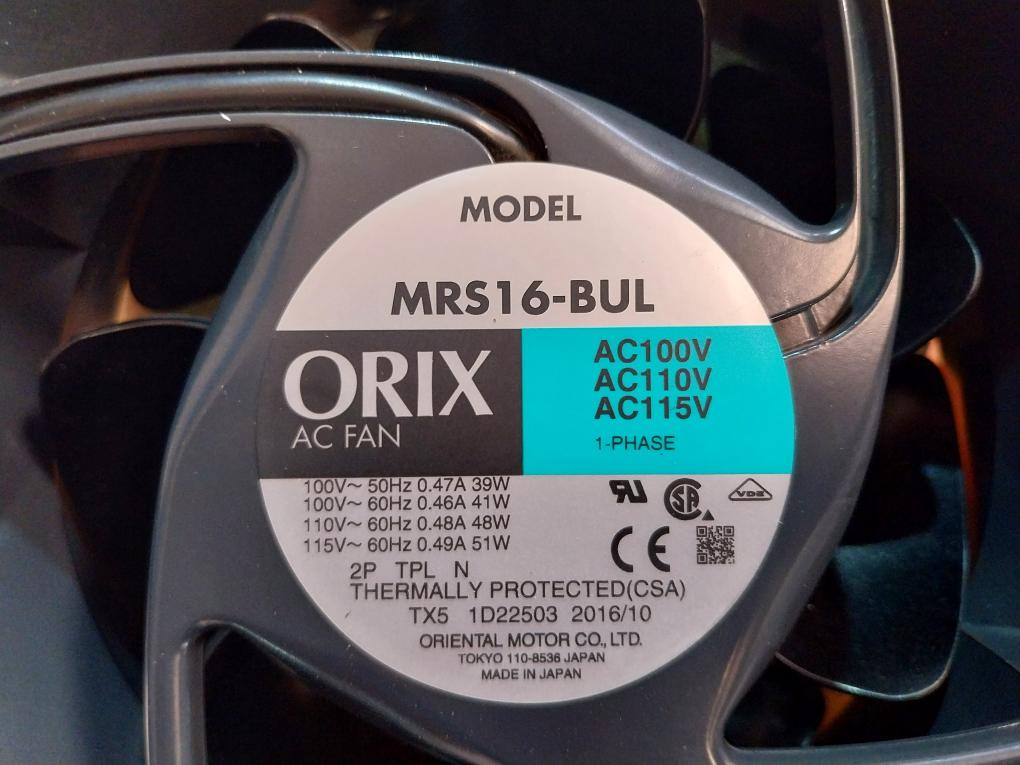 Oriental Motor Mrs16-bul Ac Cooling Fan Thermally Protected