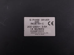 Oriental Motor Rkd514H-c 5-phase Driver 200-230V 3.5A 50/60Hz