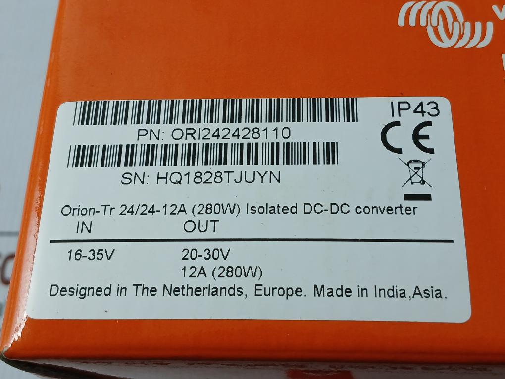 Orion-tr 24/24-12A (280W) Victron Isolated Dc/Dc Converter