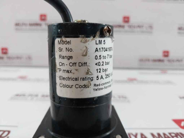 Orion 0.5 To 7 Bar Pressure Switch Lm 5