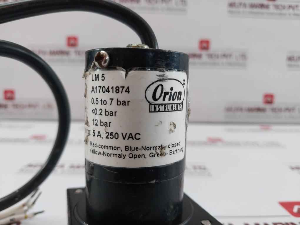 Orion 0.5 To 7 Bar Pressure Switch Lm 5