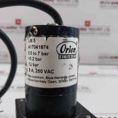 Orion 0.5 To 7 Bar Pressure Switch Lm 5