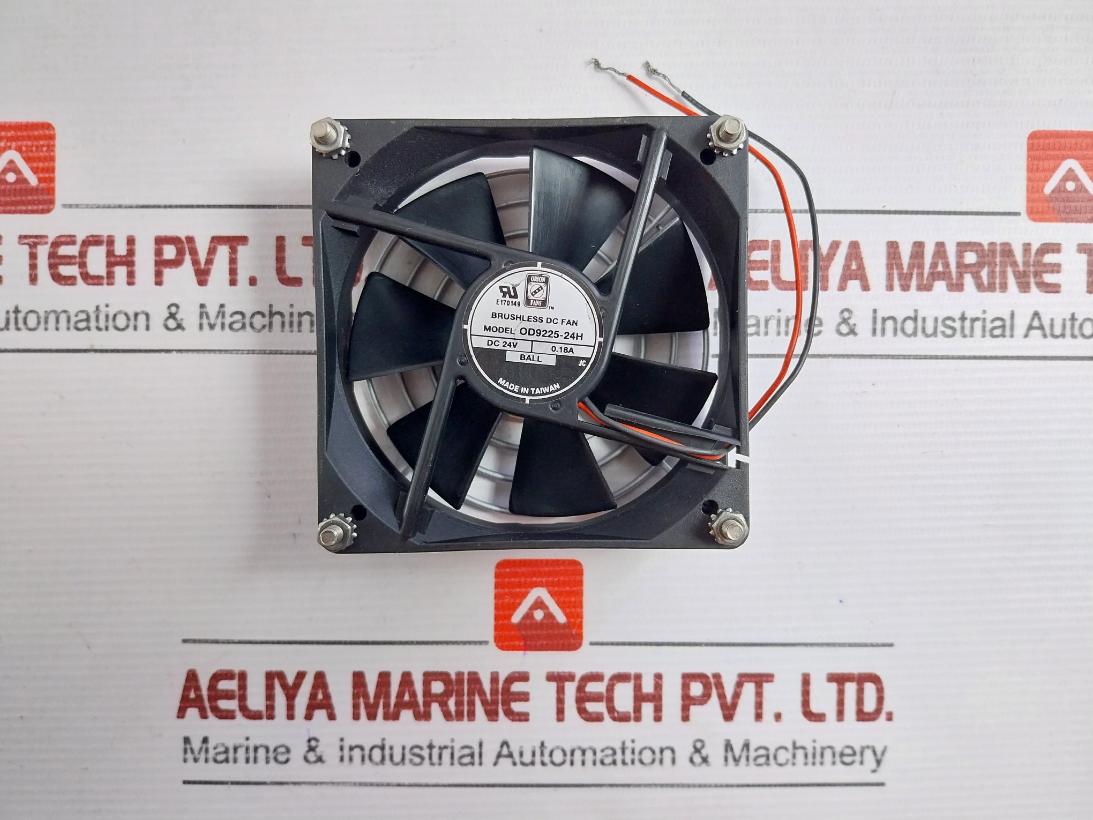 Orion Fans Brushless Dc Fan Part No: Od9225-24H, 24V 0.18A