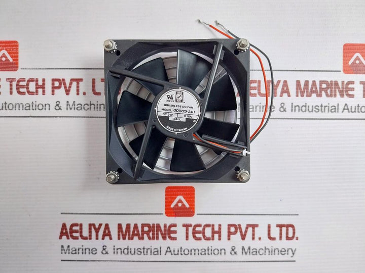 Orion Fans Brushless Dc Fan Part No: Od9225-24H, 24V 0.18A