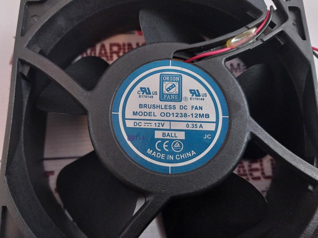 Orion Fans Od1238-12Mb Brushless Dc Fan 12Vdc