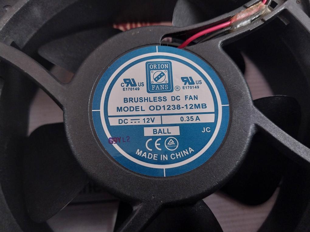 Orion Fans Od1238-12Mb Cooling Fan Dc – 12V 0.35 A