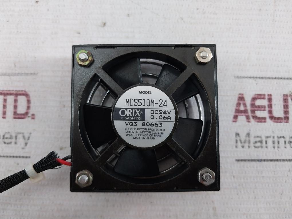 Orix Mds510M-24 Dc Axial Brushless Fan 0.06A Vq3 80663 U23 80012