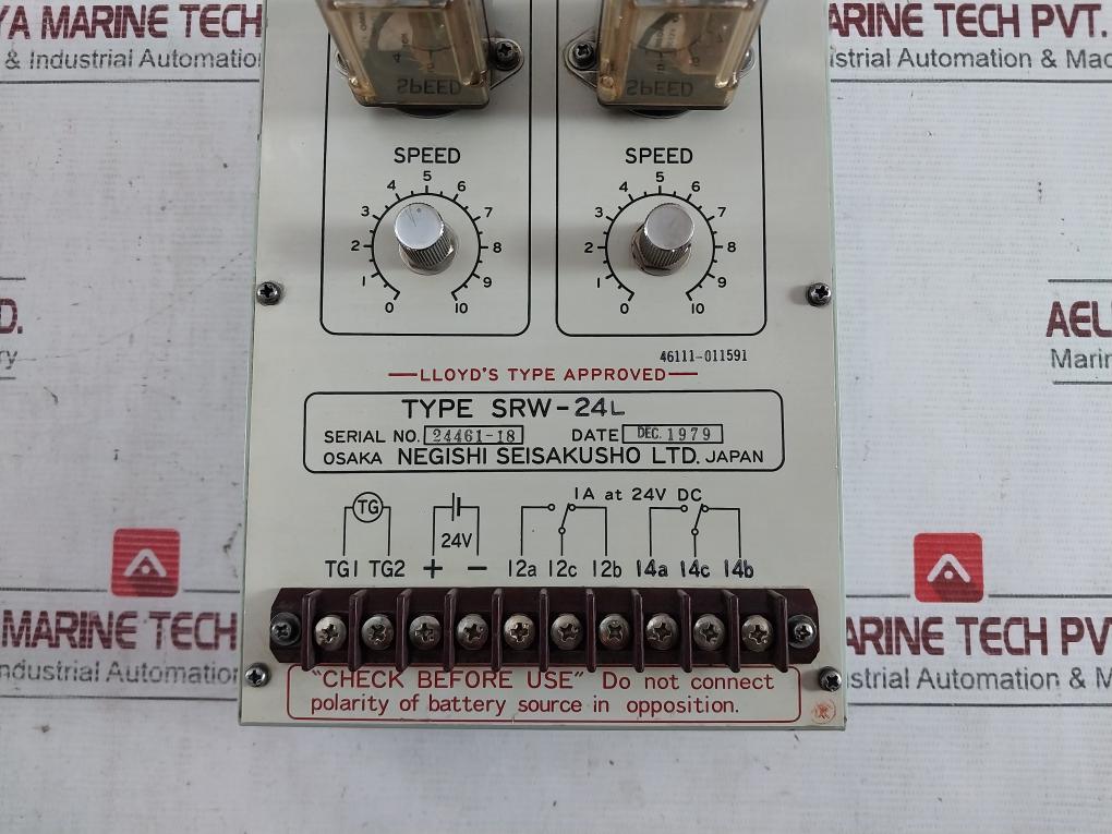 Osaka Negishi Seisakusho Srw-24L Speed Relay 46111-011591