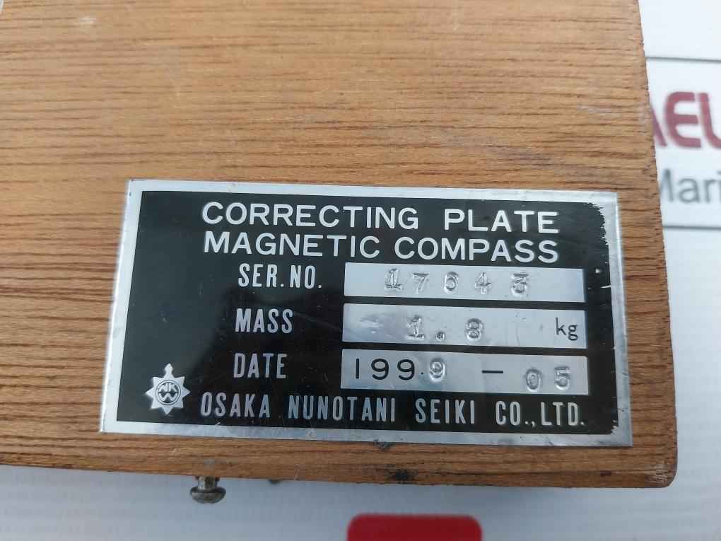 Osaka Nunotani Seiki New Condition Magnetic Compass Correcting Plate(1 Box = 8 Pcs)