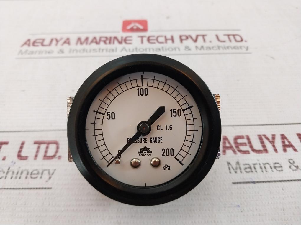 Osaka Pressure Gauge 0-200 Kpa Cl 1.6