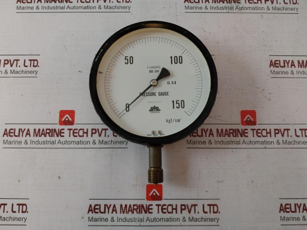 Osaka Sus 316 Pressure Gauge 0-150 Kgf/Cm2 Cl 0.6