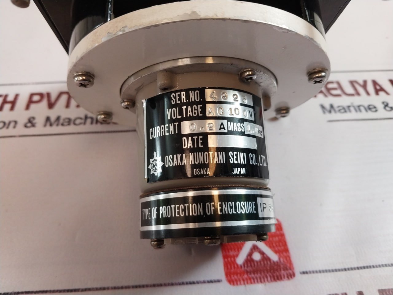 Osaka Nunotani Seiki Ts 4N39E11 Rudder Angle Indicator Receiver