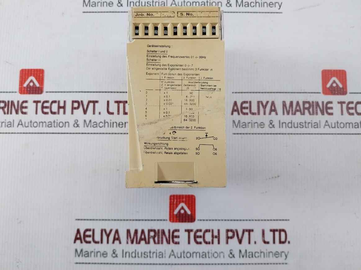 Osna Electronics We M/Ex-dw-t Programmable Speed Monitor 220Vac