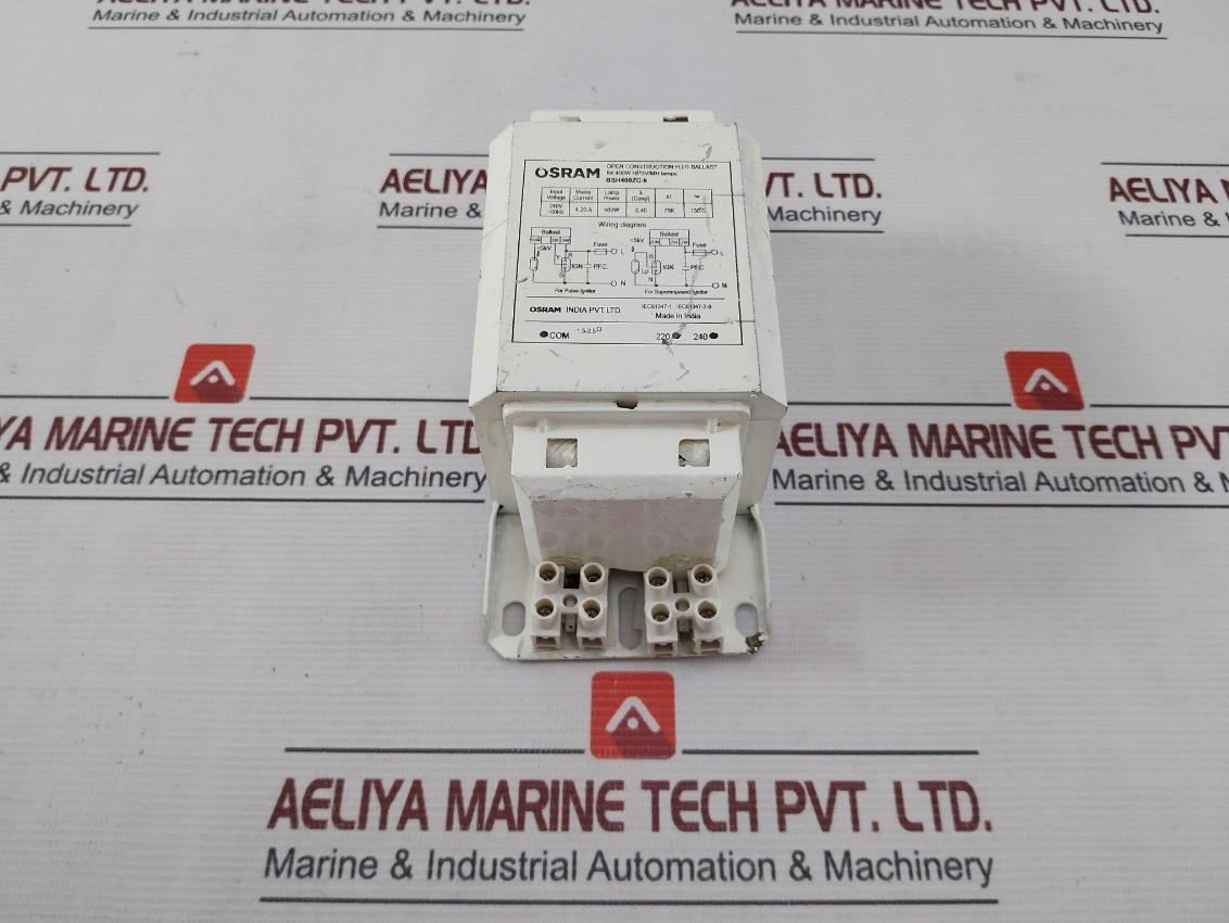 Osram Bsh400Zc-k Open Construction Hid Ballast For 400W Hpsv/Mh Lamp 240V 50Hz