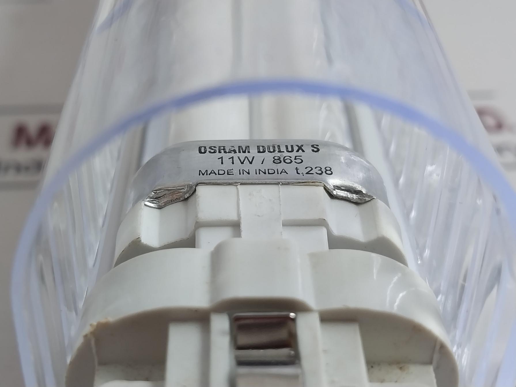 Osram Cfl/Pe-11W Tube Light And Fitting Assembly 230 Volts/50 Hz