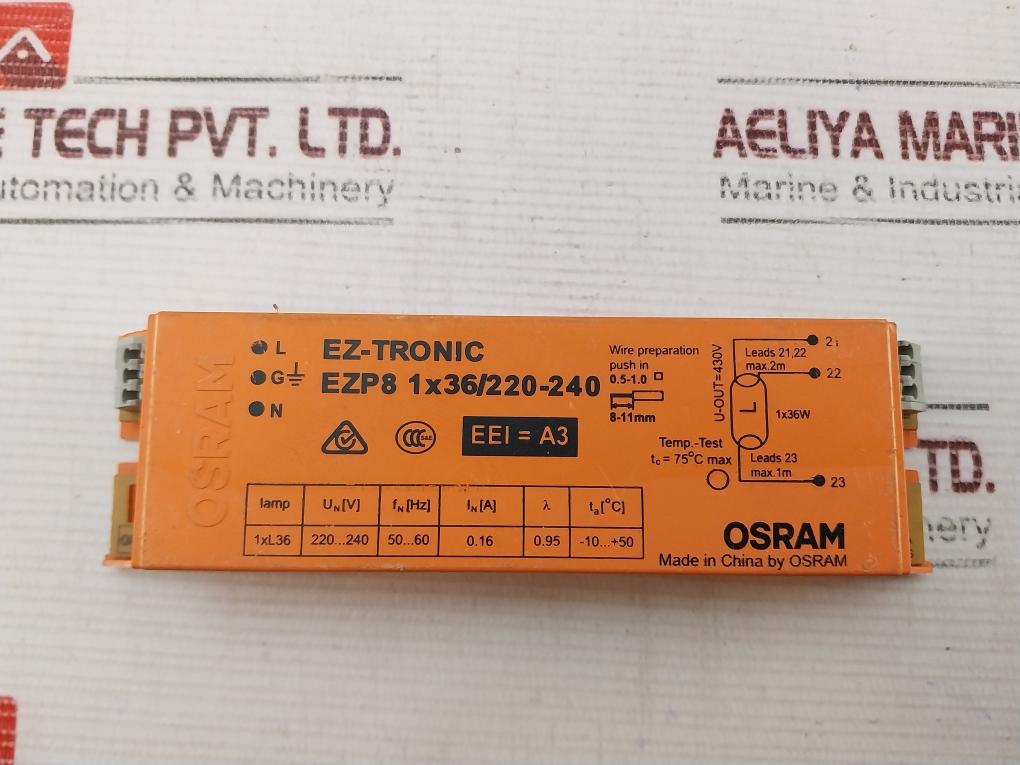 Osram Ezp8 1X36/220-240 Power Ballast