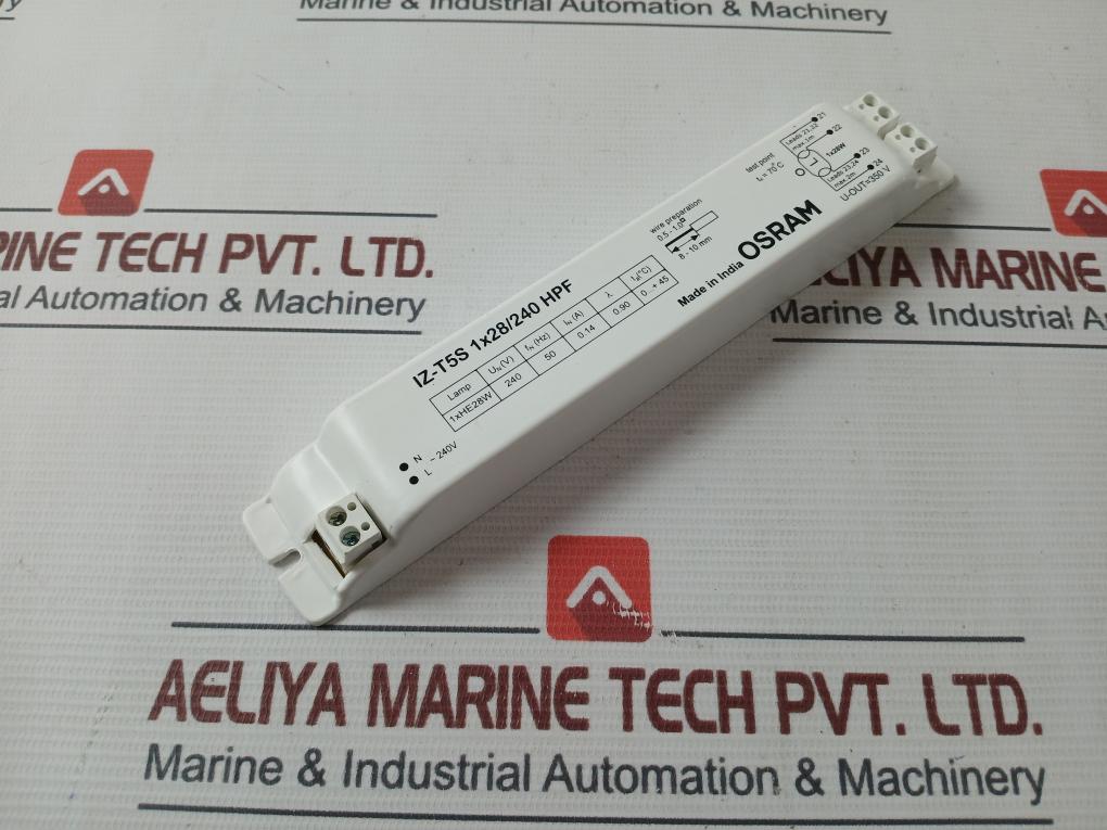 Osram Iz-t5S 1X28/240 Hpf Electronic Control Gear 240V 50Hz 28W