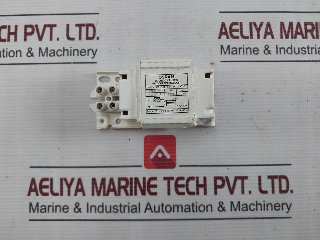 Osram Obcf18 Vpit Copper Ballast 5A 250V