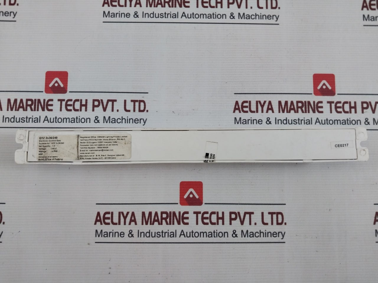 Osram Qtz 2X36/240 Electronic Control Gear Ballast 240V Ac 50 Hz