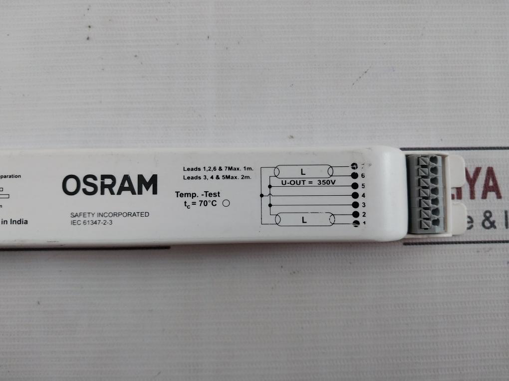 Osram Qtz 2X36/240 Electronic Control Gear Ballast 240V Ac 50 Hz