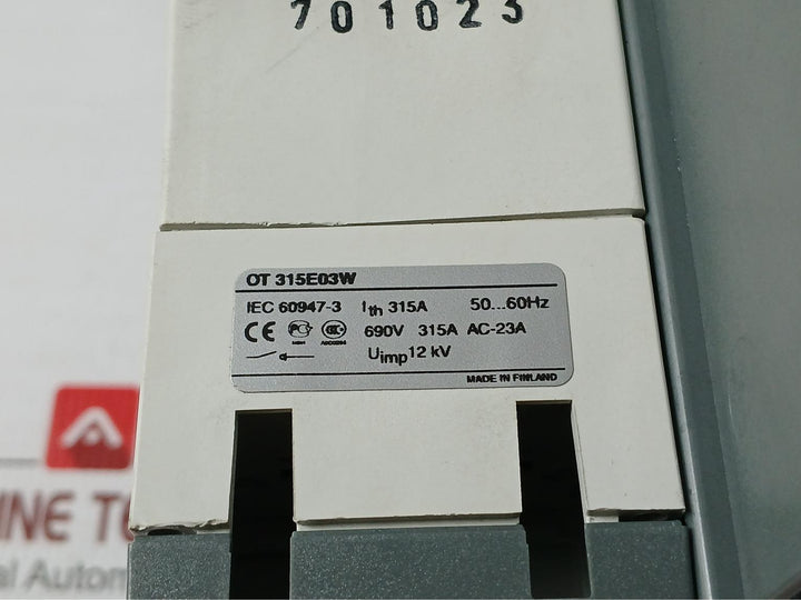 Ot315E03Wp Abb 690V 50-60Hz Base Mounted Switch-disconnector