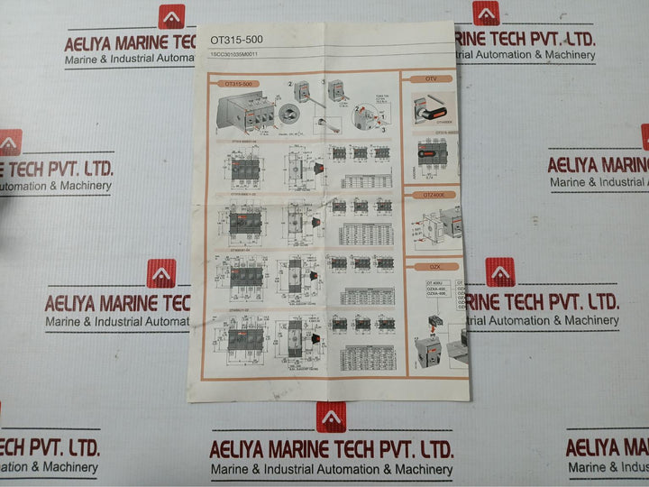 Ot315E03Wp Abb 690V 50-60Hz Base Mounted Switch-disconnector