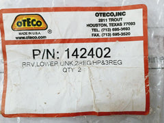 Oteco 142402 Rrv Lower Link, 2reg/hp&3reg