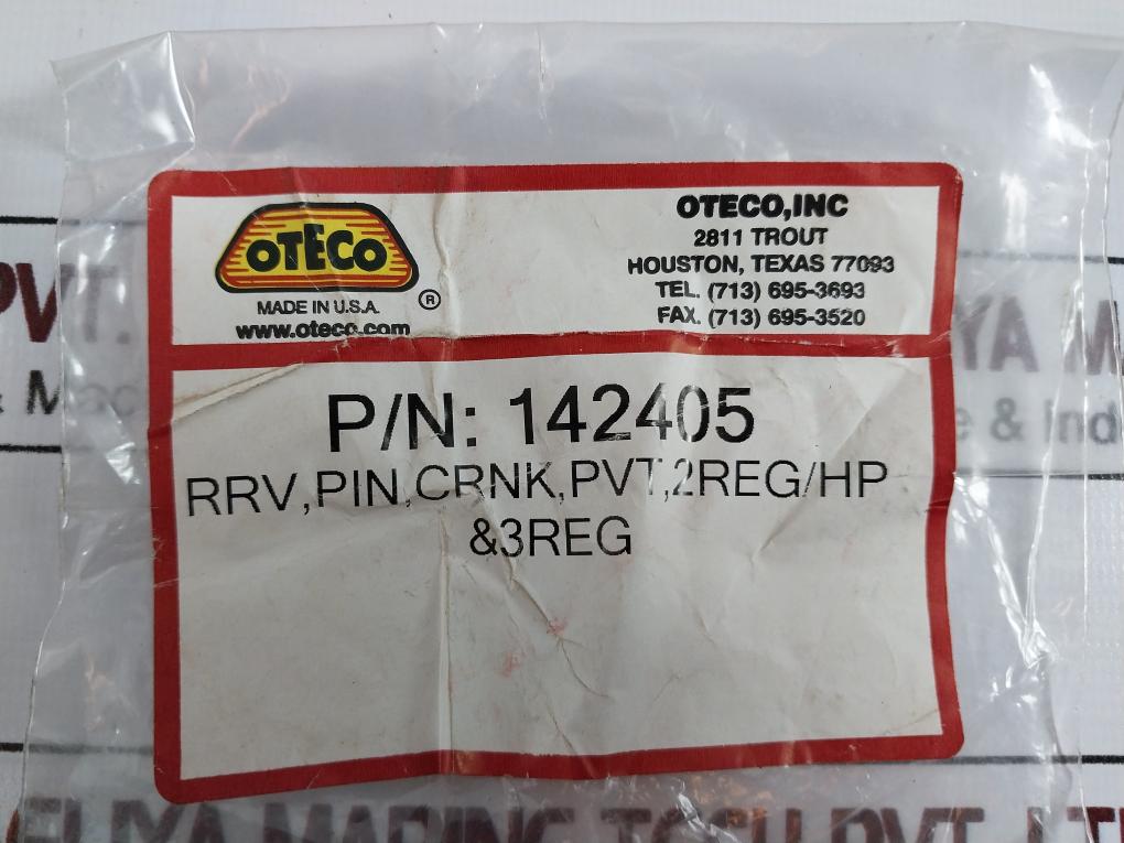 Oteco 142405 Rrv Pin Crnk Pvt 2reg/hp & 3reg