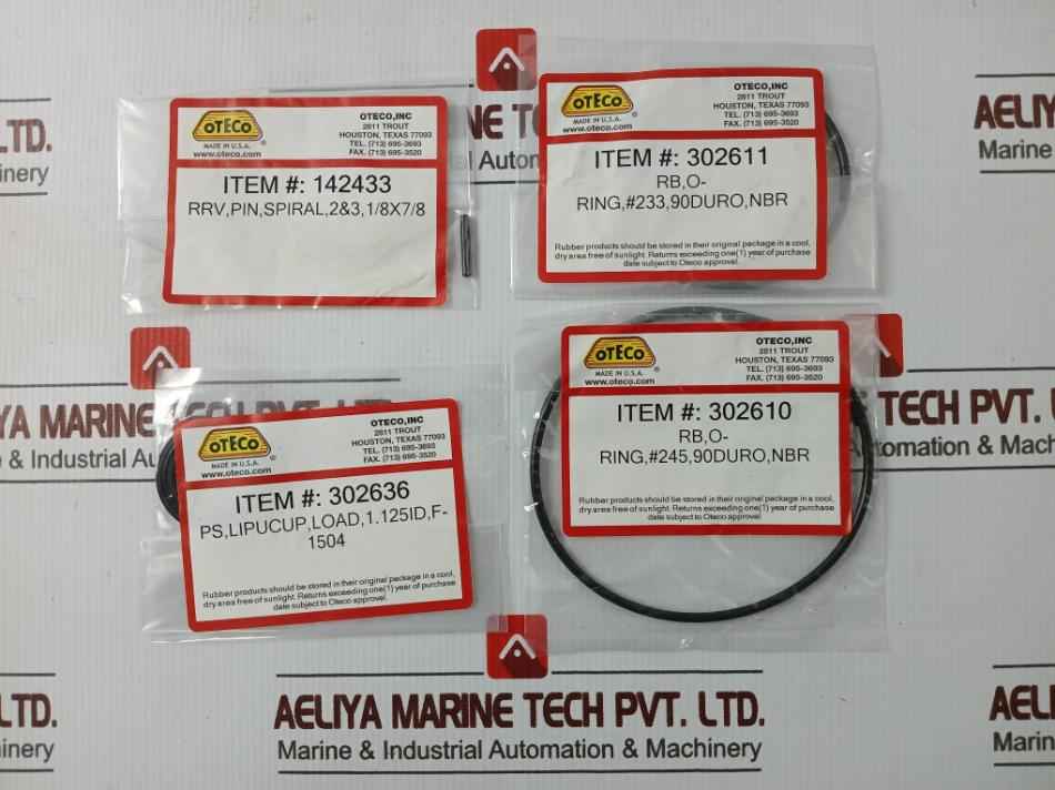 Oteco 143221 Major Repair Kit Rrv 3" 8K Complete Valve Mud 8Kpsi Ht.D00J