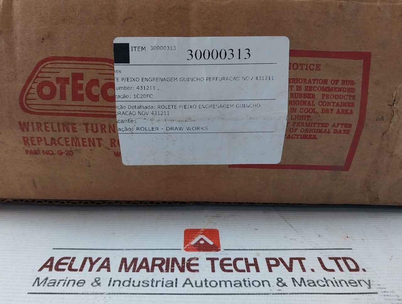 Oteco 431211 Roller For Gear Shaft Winch Drilling 1540 2Rs