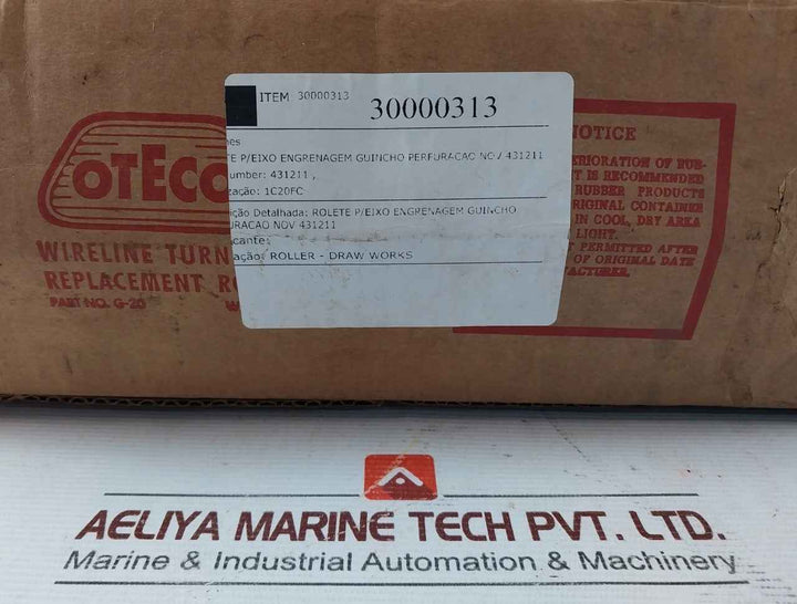 Oteco 431211 Roller For Gear Shaft Winch Drilling 1540 2Rs